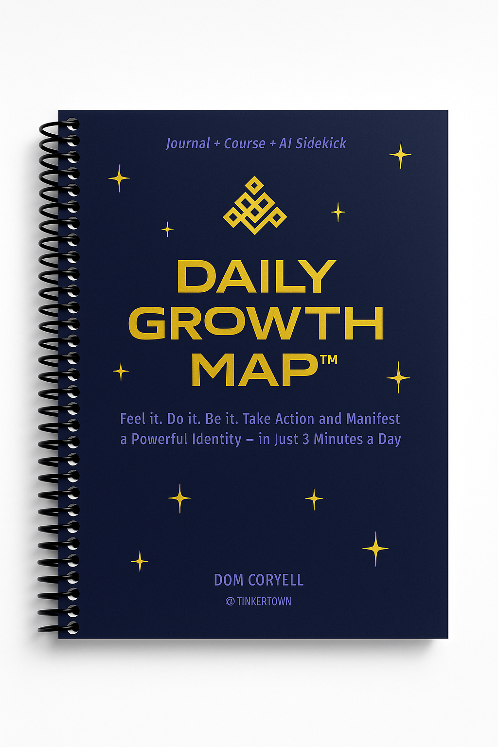 picture of DAILY GROWTH MAP - Printed Journal with Course and AI Sidekick